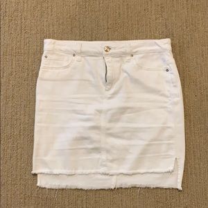 Joes Jeans white denim mini skirt